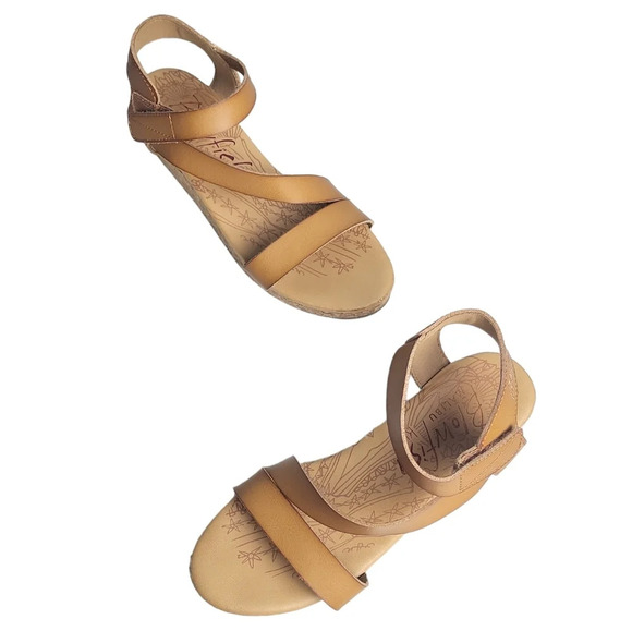 Blowfish Malbu Girls Lover Rope Wedge Sandals - Tan - Picture 2 of 8